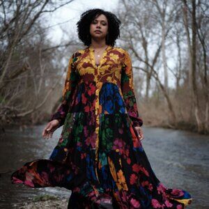 Siddhartha Bansal Button-Front Maxi Dress